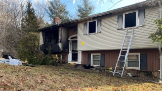 Fire damage on Seymour Road in Plymouth.