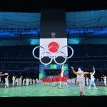 The delegation from Japan walks in the parade of athletes during the opening ceremony of the Beijing 2022 Winter Olympic Games, at the National Stadium, known as the Bird's Nest, in Beijing, Feb. 4, 2022.