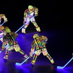 Performers dressed as hockey players perform during the Opening Ceremony of the Beijing 2022 Winter Olympics at the Beijing National Stadium on Feb. 4, 2022, in Beijing, China.