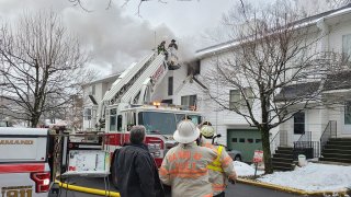 Fire at Virginia Avenue Towne Summit in Danbury