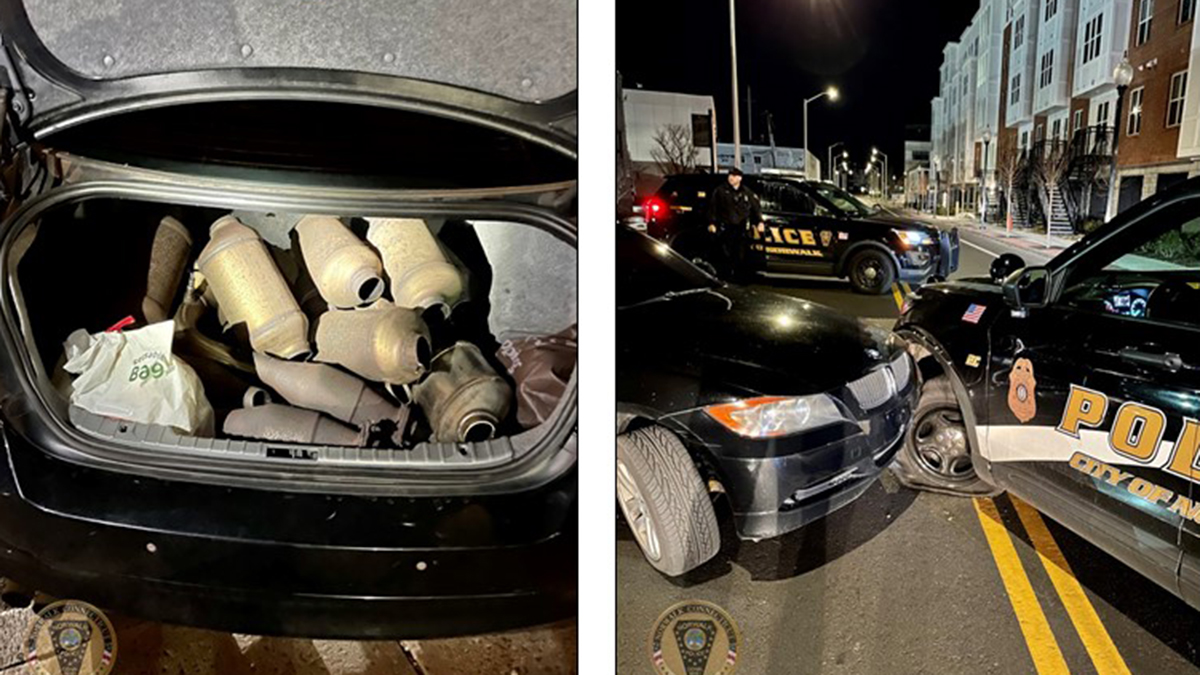 Suspects in Norwalk Catalytic Converter Theft Crash Into Police Vehicle Police NBC Connecticut