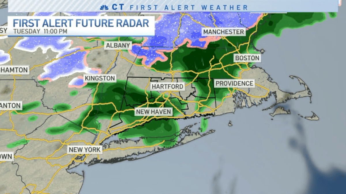 Less Chilly Today, Showers Expected Tonight – NBC Connecticut