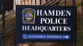 hamden police headquarters sign