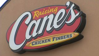 Raising Cane's Chicken Fingers sign