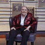 Jerry Lee Lewis sits for a picture at the Country Music Hall of Fame after it was announced he will be inducted as a member Tuesday, May 17, 2022, in Nashville, Tenn.