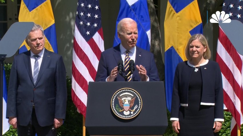 Biden Meets with Leaders of Sweden, Finland About NATO Membership