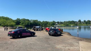 Emergency crews at Connecticut River