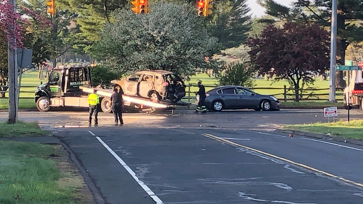At Least 2 Hospitalized After Crash, Vehicle Fire in Bloomfield NBC
