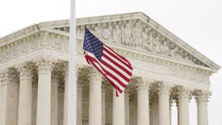 The U.S. Supreme Court is seen as justices returned to the high court for the first time since the leak of a draft majority opinion written by Justice Samuel Alito preparing for a majority of the court to overturn the landmark Roe v. Wade abortion rights decision later this year, in Washington, U.S., May 12, 2022. 