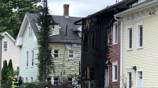 Fire on Crown Street in Meriden