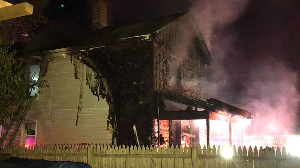 Fire on Lincoln Street in Enfield