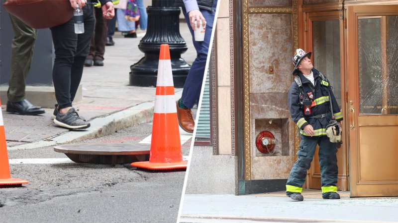PHOTOS: Fires Knock Manhole Covers Lose, Shatter Glass in Downtown Boston