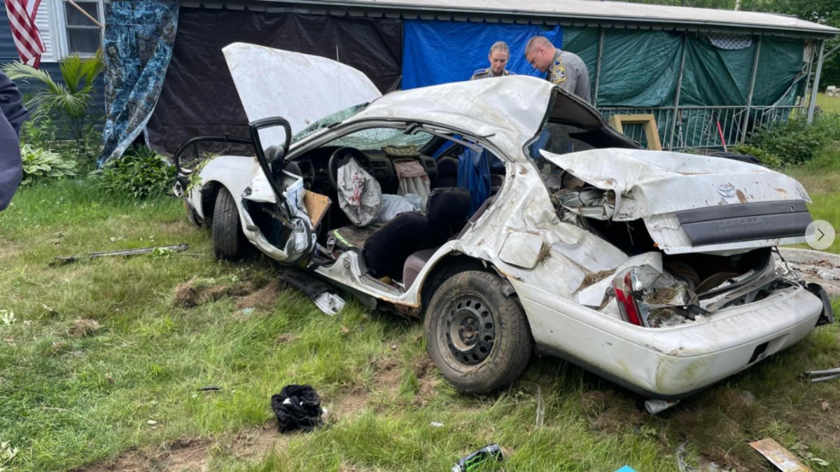 Two People Hospitalized After Killingly Rollover Crash NBC Connecticut