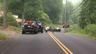 Crash on Woodtick Road in Wolcott