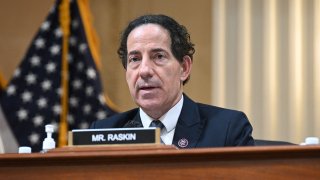 US Representative Jamie Raskin speaks at the opening of a hearing on "the January 6th Investigation," on Capitol Hill on July 12, 2022, in Washington, DC.
