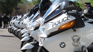 FILE - Photo of vehicles of the Albuquerque Police Department.