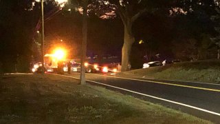 Police on Middletown Avenue in North Haven