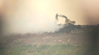 Smoke at Landfill in Manchester