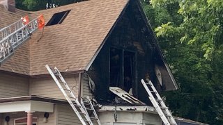 Fire on South Colony Street in Meriden