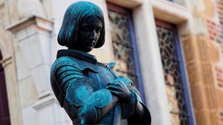 A statue of Joan of Arc in Orleans, France.