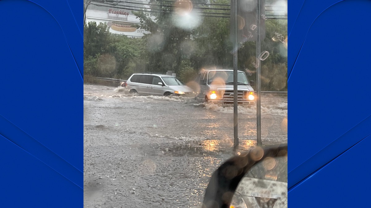 Storm Causes Flooding Damage In Parts Of Connecticut NBC Connecticut   Waterbury Flooding 082322 