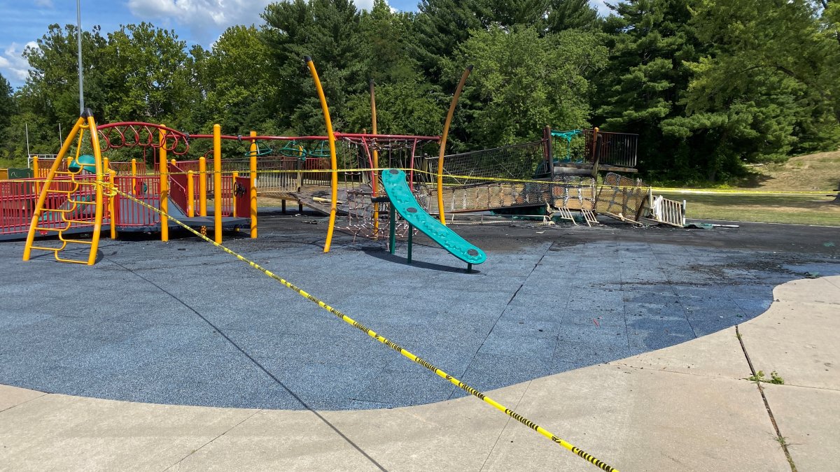 Crews Believe Hartford Playground Set on Fire Intentionally - Vimarsana News