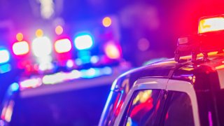 police lights generic night