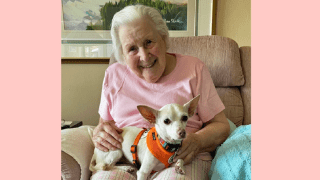 100-year-old woman adopts 11-year-old dog