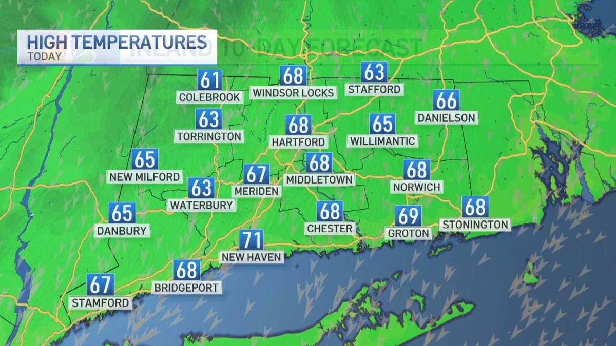 Afternoon Forecast For September 29 NBC Connecticut