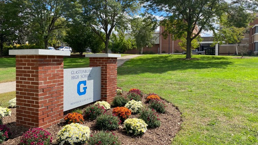 Glastonbury High School sign