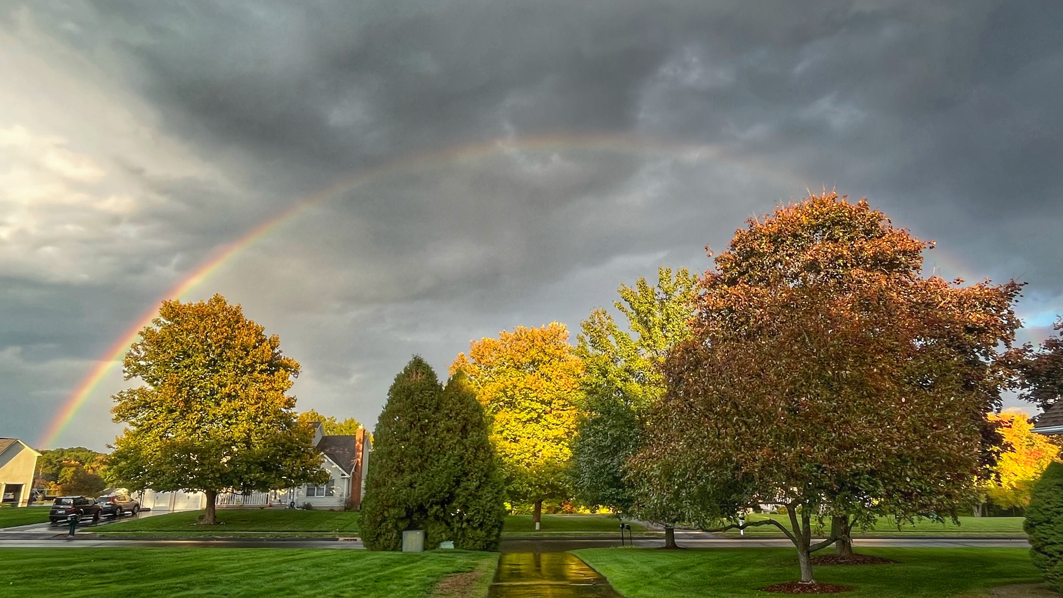 Rainbow in Suffield. Photo by Jeffrey Greer.