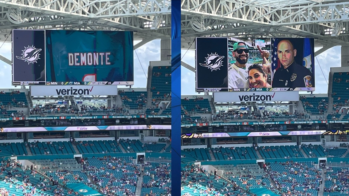 Miami Dolphins pay tribute to one of Bristol's fallen officers