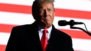 Former U.S. President Donald Trump speaks at a rally to support Republican candidates ahead of midterm elections, in Dayton, Ohio, November 7, 2022.