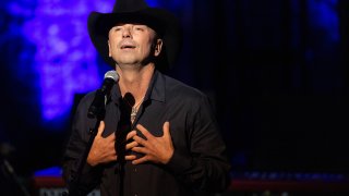 Kenny Chesney performs during the Country Music Hall of Fame Medallion Ceremony on Sunday, Oct. 16, 2022, at the Country Music Hall of Fame in Nashville, Tenn.