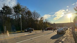 Motorcycle crash on Route 6 in Killingly on November 12 2022