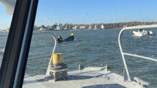 Rescue after boat capsizes in Guilford