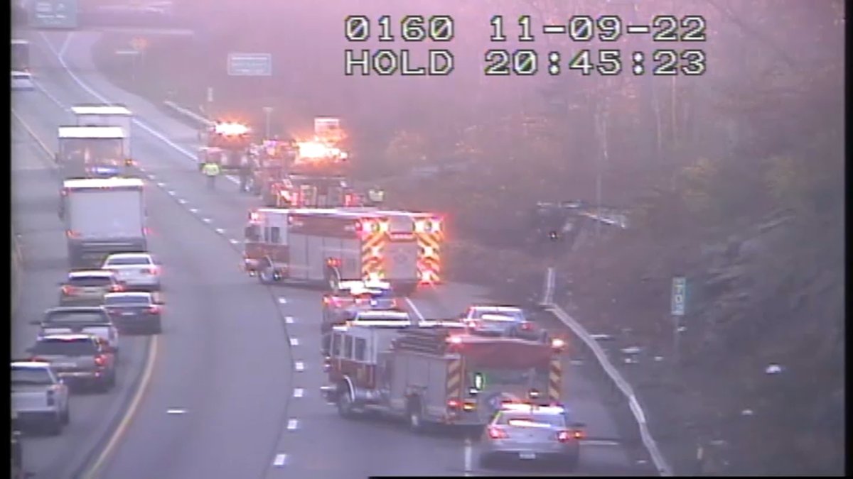 I95 North Congested in Clinton After Truck Rollover NBC Connecticut