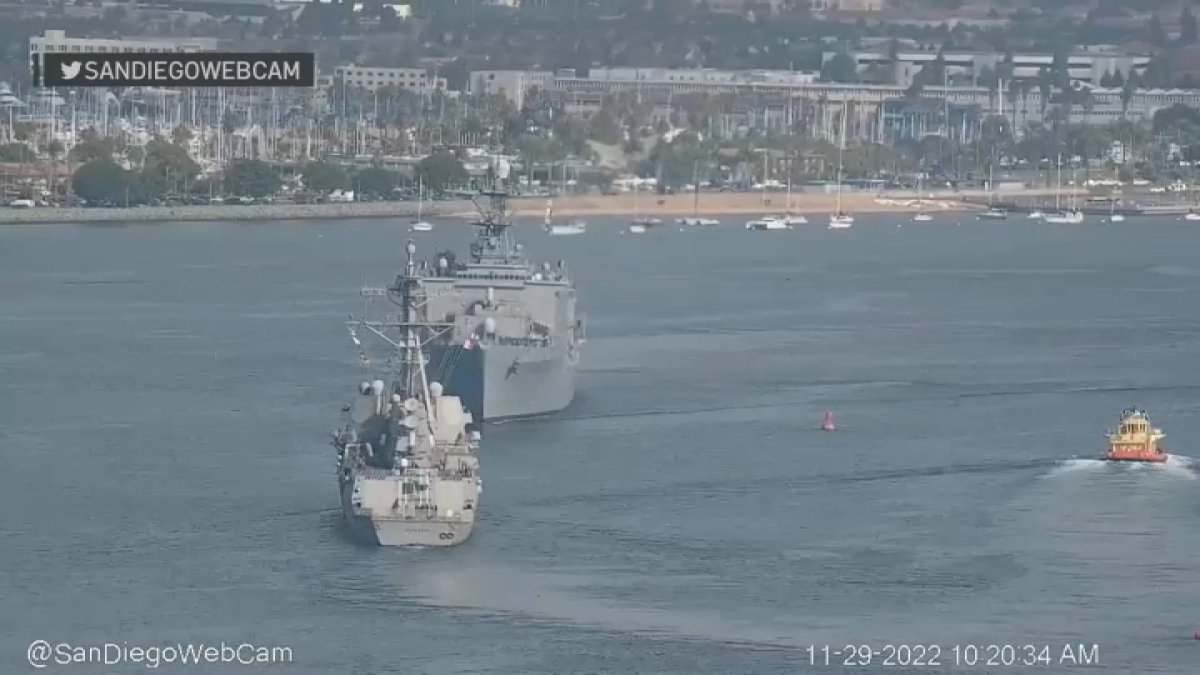 Navy Ships Steer Last Minute to Avoid Head-On Crash in San Diego Bay – NBC Connecticut - Vimarsana News