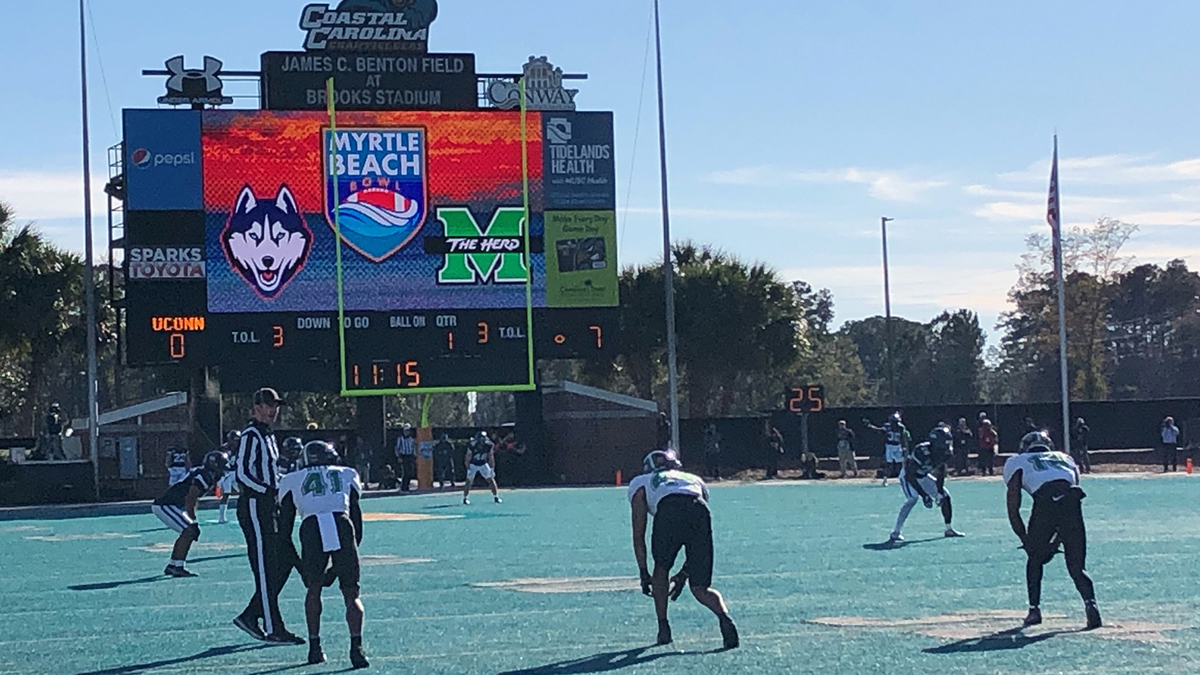 UConn, Marshall Playing in Myrtle Beach Bowl NBC Connecticut