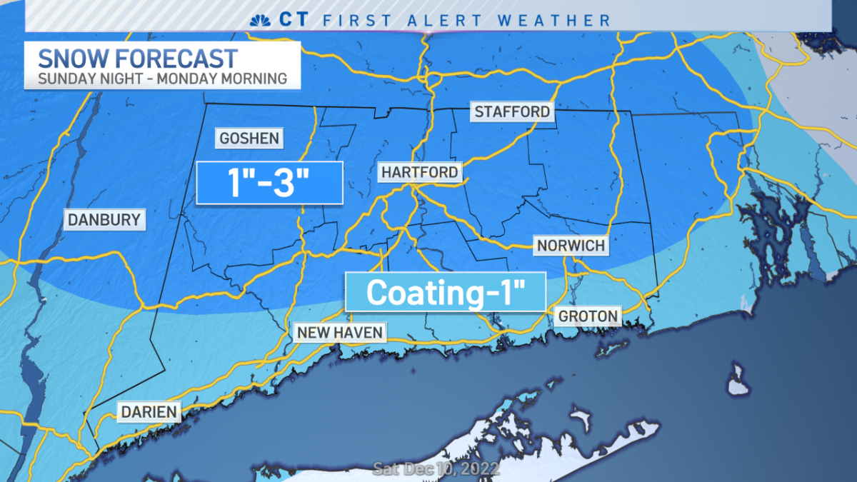 Snow Showers Likely Sunday Afternoon and Evening NBC Connecticut