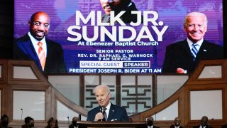 President Joe Biden speaks at Ebenezer Baptist Church in Atlanta