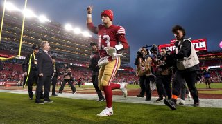 49ers' next game is at Levi's Sunday; opponent is either Bucs or