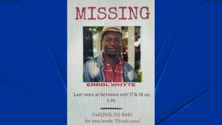 Missing person flyer for Errol Whyte
