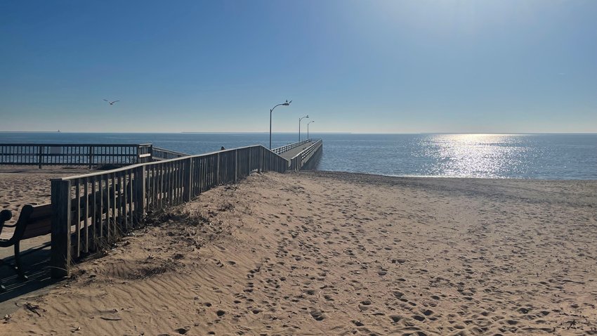 Oak Street Beach in West Haven