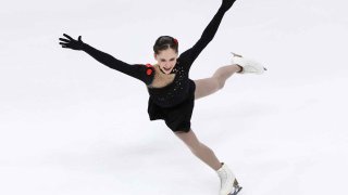 Isabeau Levito skates during the Championship Women’s Short Program on day one of the 2023 TOYOTA U.S. Figure Skating Championships at SAP Center on Thursday.