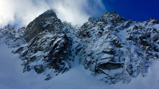 An undated photo of Colchuck Peak, eight miles south of Leavenworth, Washington.