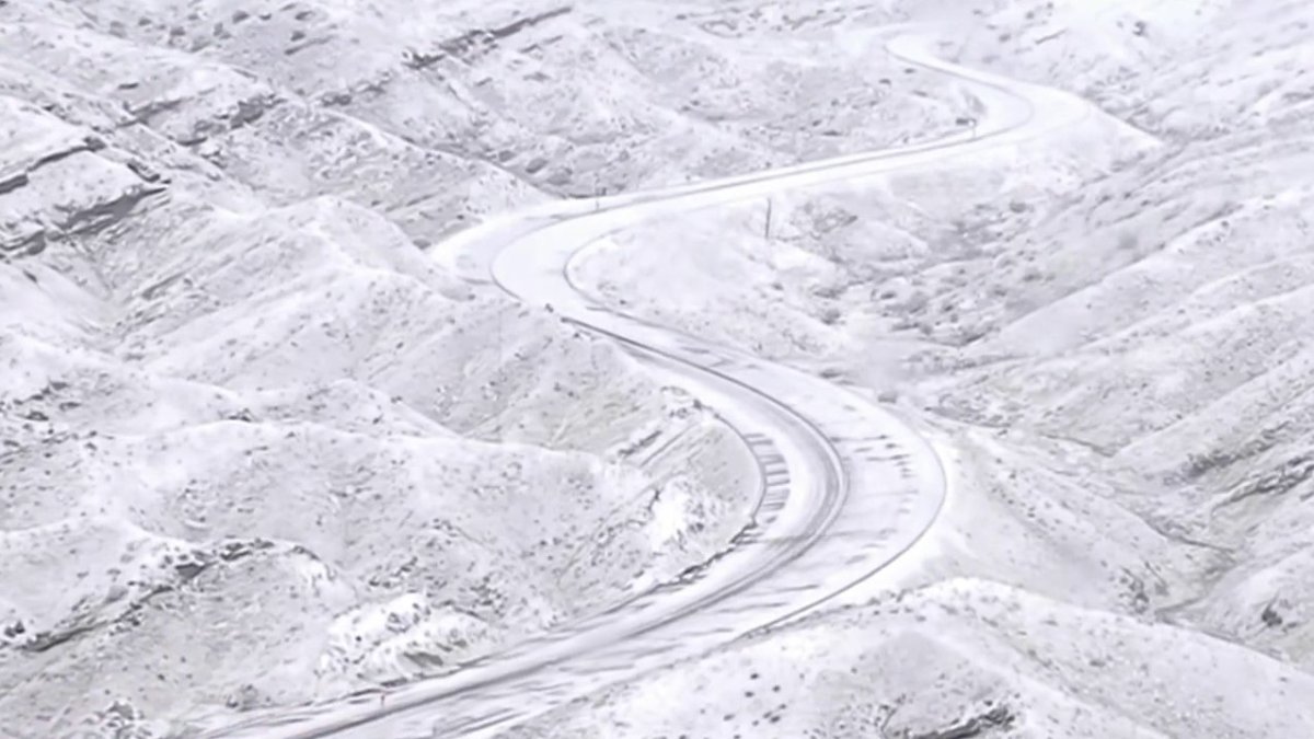 Watch: Cold Storm Blankets Hills Near Santa Clarita Valley With Snow – NBC Connecticut - Vimarsana News