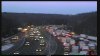 Delays Continue Hours After Crash Involving State Trooper on I-84 West In Cheshire