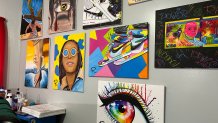 Some of Ryan Rosario's artwork.