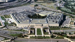 Aerial view of the Pentagon building photographed on Sept. 24, 2017.